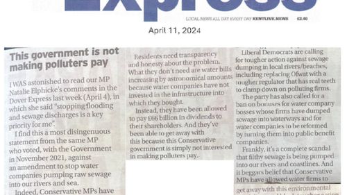 Dover Express Letters page
