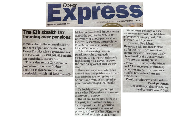 Dover Express, Letters Page