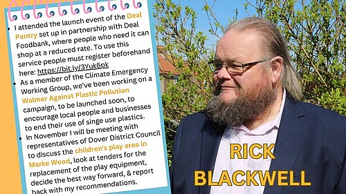 September Monthly Update from Rick Blackwell - our Walmer Town Councillor
